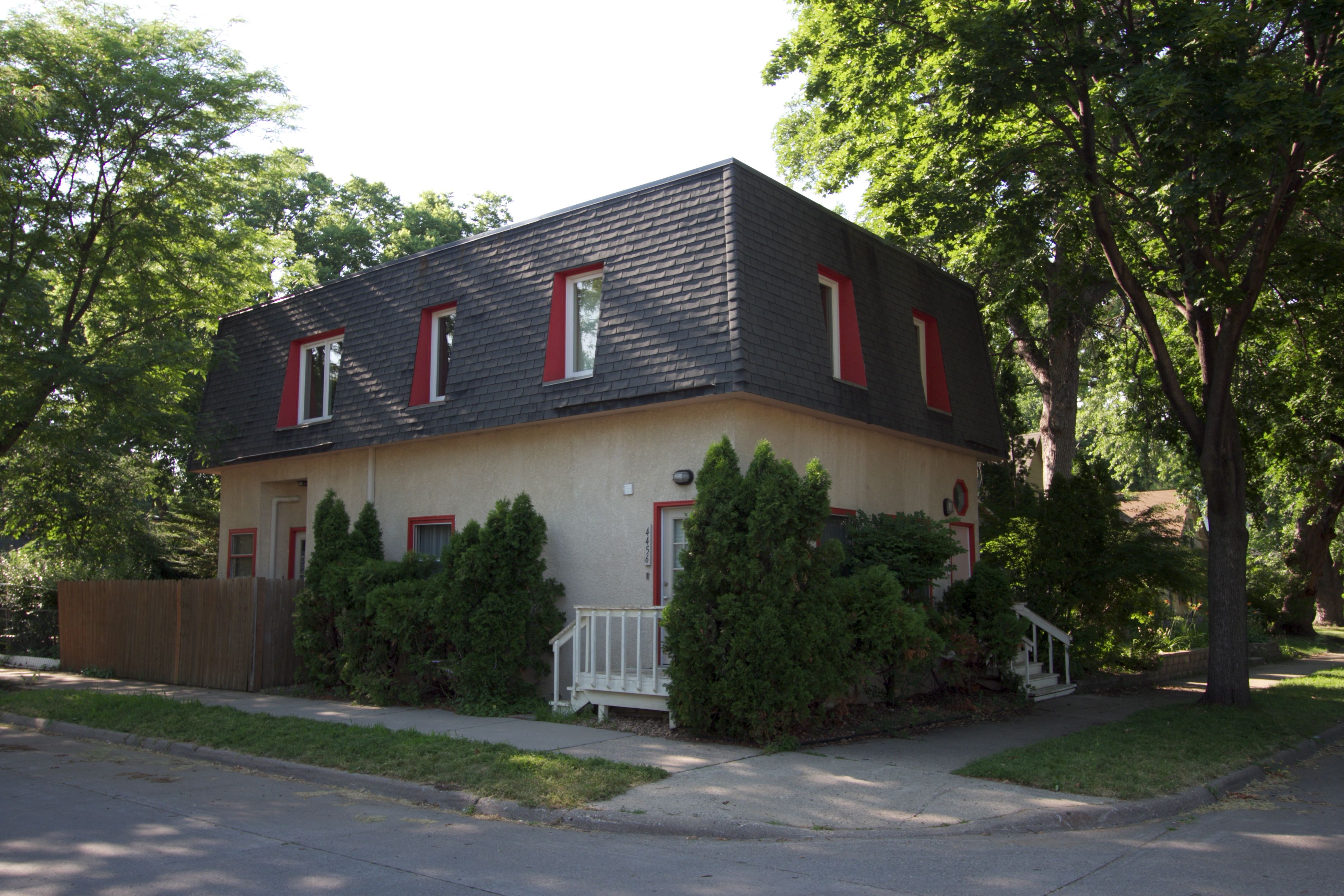 This Odd House, in the afternoon light, after a one-year makeover.